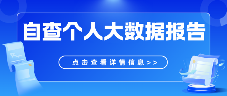 自查个人大数据报告！掌握人生主动权