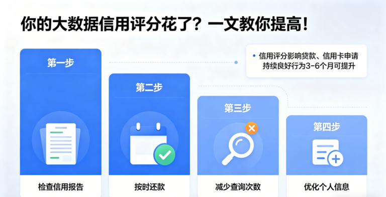 你的个人大数据评分花了？一篇告诉你为什么花？如何提高？