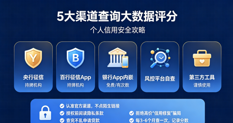 大数据评分在哪可以自查？附5大渠道