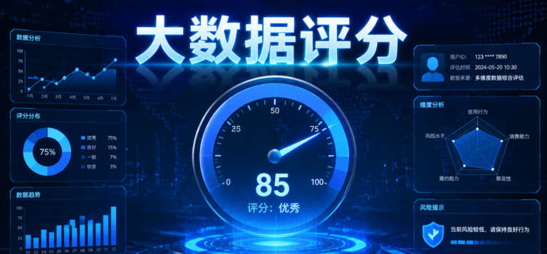大数据评分多少才算高？一文3个渠道告诉你怎么查？