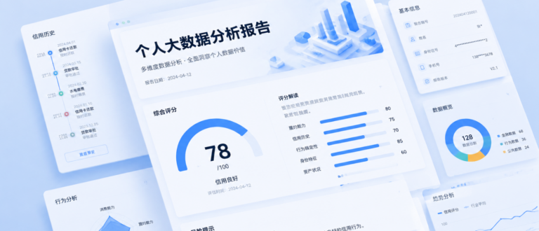 个人大数据报告平台怎么选？一文教你读懂报告扣分点