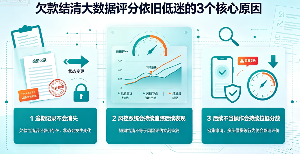 明明逾期还清半年了 大数据评分为什么还没缓回来?插图1 明明逾期还清半年了 大数据评分为什么还没缓回来?插图1
