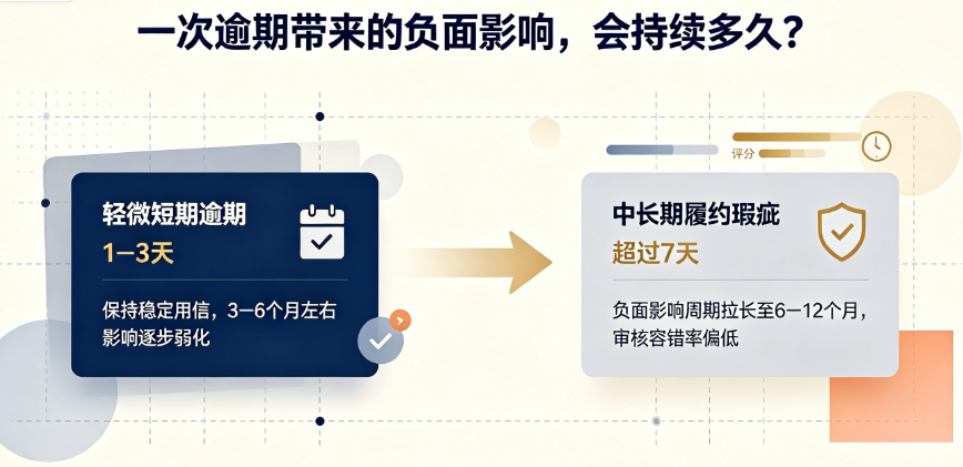 只逾期一次影响大吗?大数据扣分规则一次性讲透插图2 只逾期一次影响大吗?大数据扣分规则一次性讲透插图2