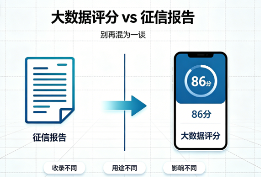 一文讲透：大数据评分vs 征信报告，完全不一样