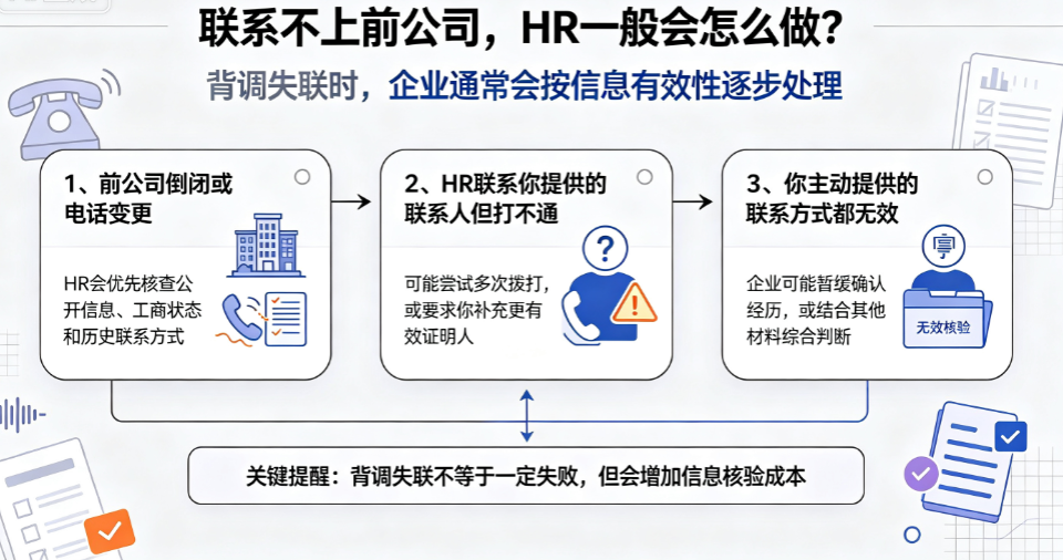新公司背调联系不到前单位  会影响最终入职吗？插图1