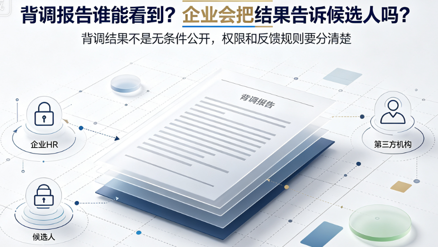背调报告谁能看到？企业会把结果告诉候选人吗？插图